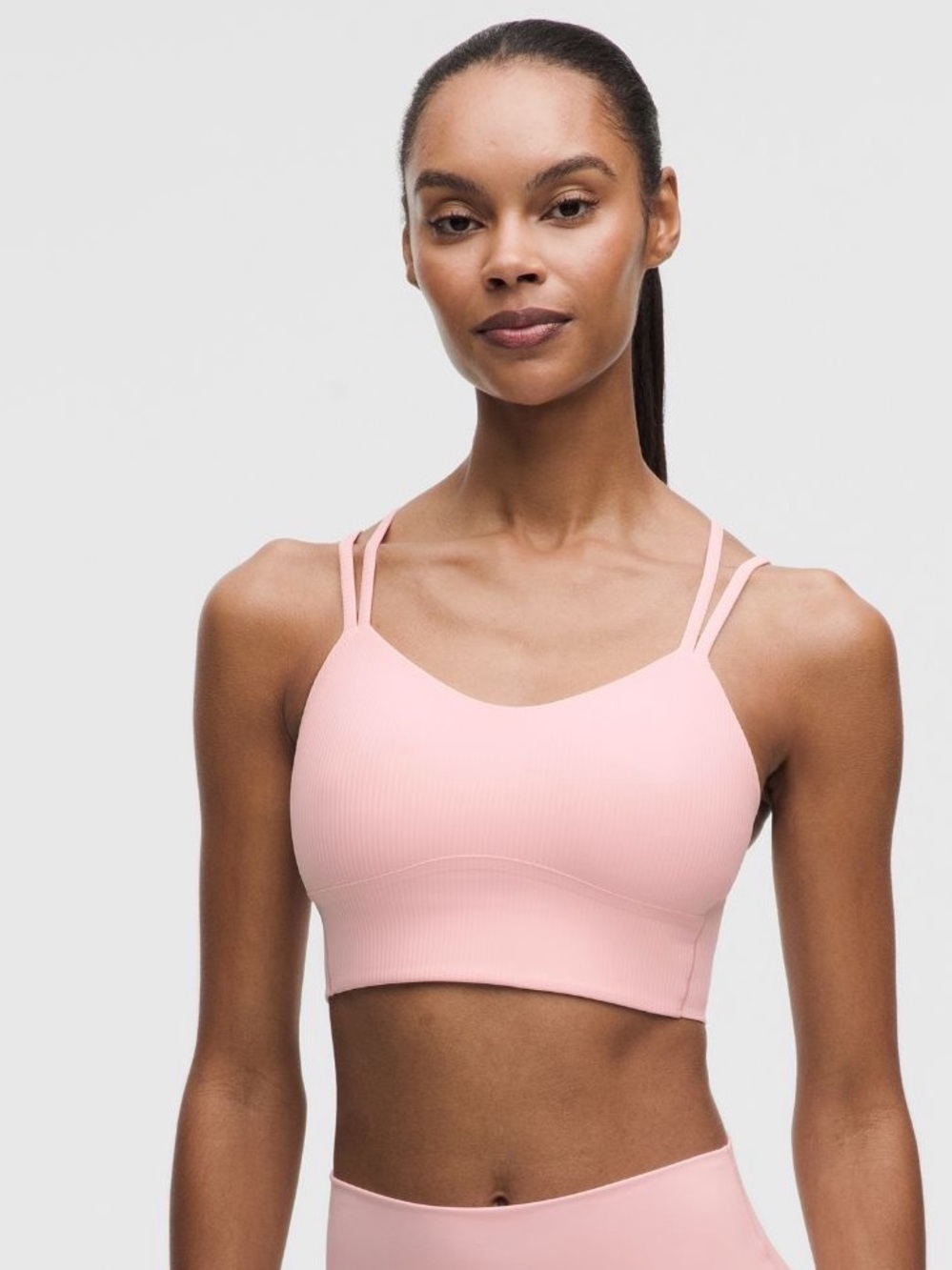 lululemon - cloudline bra (strawberry milkshake)